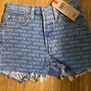 Levi’s denim logo shorts